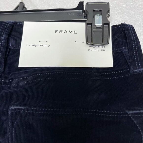 Frame le high navy skinny corduroy pants 24 - Picture 7 of 7
